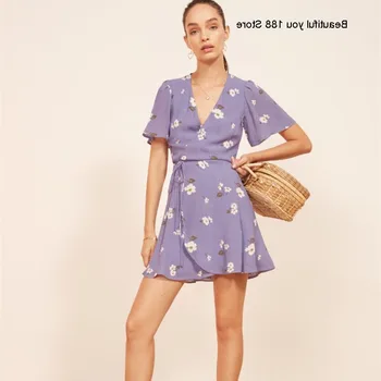 small fashion new floral lace-up wrap skirt V-neck waist slimming chiffon printed dress skirt
small fashion new floral lace-up wrap skirt V-neck waist slimming chiffon printed dress skirt