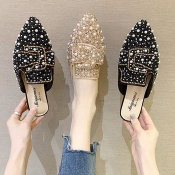 Flat Shoes Female Slippers Women Summer Low Luxury Slides Cover Toe Pantofle Jelly Flip Flops Designer 2020 Glitter Rubber
Flat Shoes Female Slippers Women Summer Low Luxury Slides Cover Toe Pantofle Jelly Flip Flops Designer 2020 Glitter Rubber