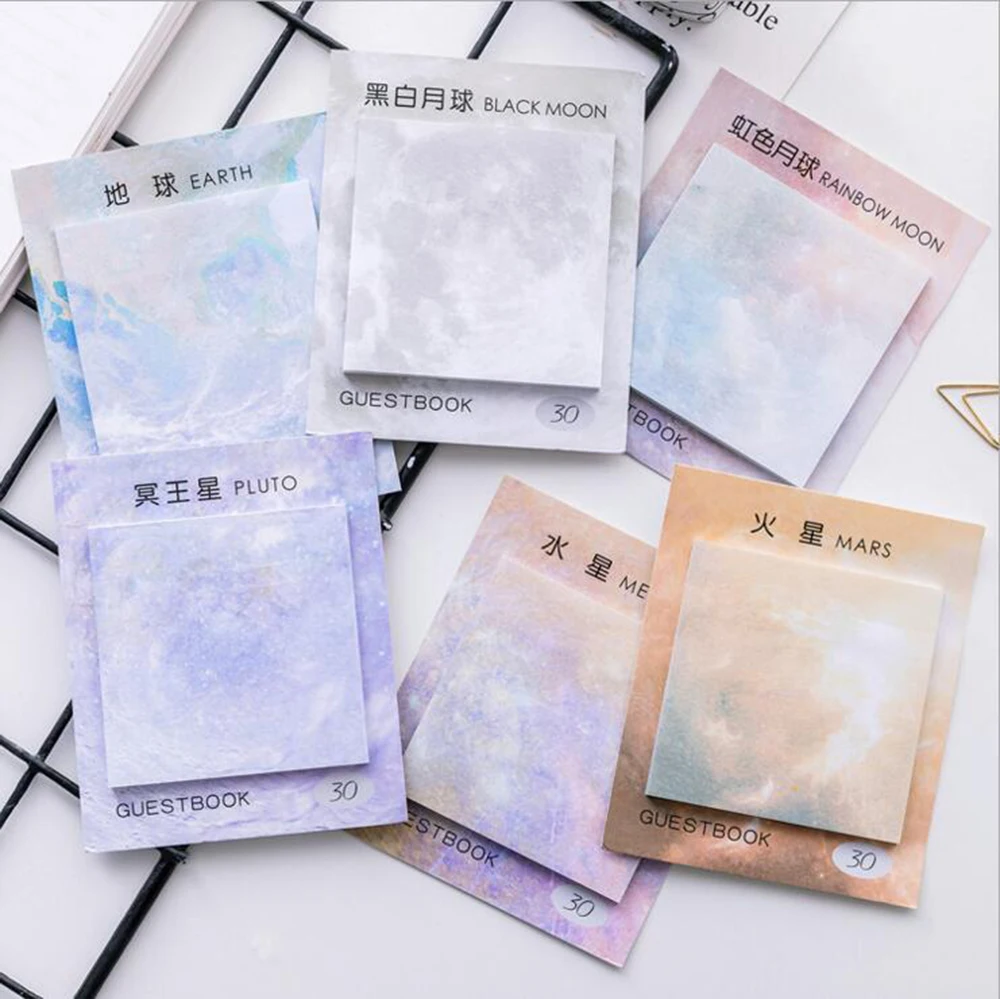 1pcs Kawaii Planets Creative Memo Pad Sticky Notes Memo Notebook Stationery Post Note Paper Stickers Office School Supplies
1pcs Kawaii Planets Creative Memo Pad Sticky Notes Memo Notebook Stationery Post Note Paper Stickers Office School Supplies