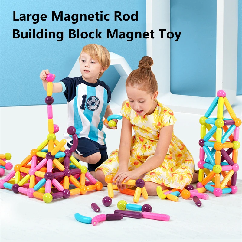 Early Childhood Education DIY Magnetic Stick Intellectual Development Hands-on Ability Large Size Building Block Magnet Kid Toys
Early Childhood Education DIY Magnetic Stick Intellectual Development Hands-on Ability Large Size Building Block Magnet Kid Toys