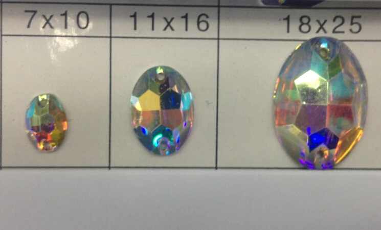 Free shipping~! 50~100pcs, 7x10mm,11x16mm,18x25mm oval shape crystal AB color Flat Back Sew On Resin stones .
Free shipping~! 50~100pcs, 7x10mm,11x16mm,18x25mm oval shape crystal AB color Flat Back Sew On Resin stones .