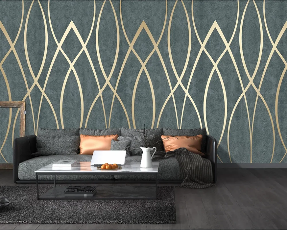 European luxury abstract lines high-grade texture background wall-custom wallpaper wall covering
European luxury abstract lines high-grade texture background wall-custom wallpaper wall covering
