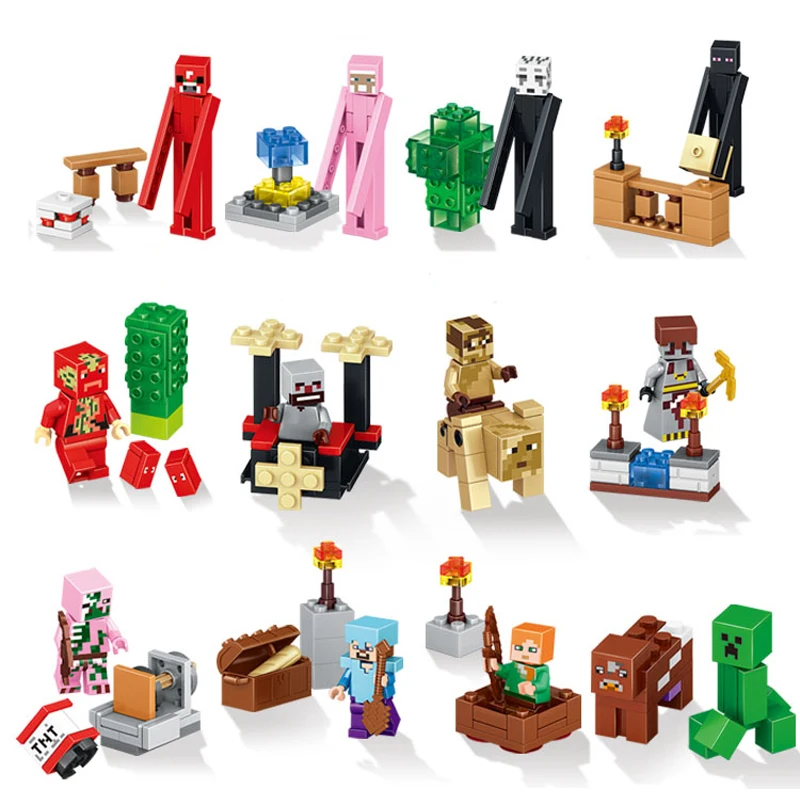2019 HOT MinecraftING Figures Building Blocks Sets Farm Animals Educational Toy for Children Compatible LegoING Christmas Gift
2019 HOT MinecraftING Figures Building Blocks Sets Farm Animals Educational Toy for Children Compatible LegoING Christmas Gift