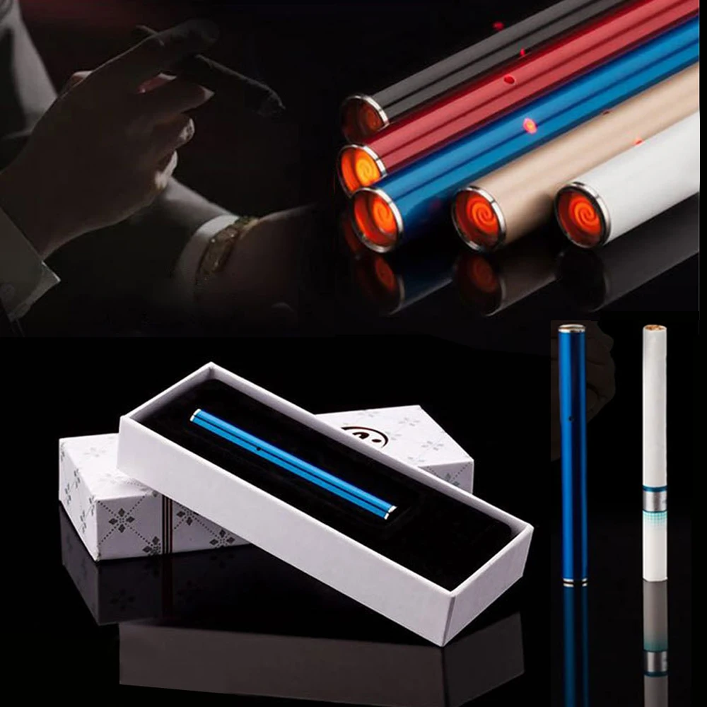 Metal cylindrical double arc cigarette lighter USB Charging Lighter Small and convenient cigarette 1:1 flame cigarette lighter
Metal cylindrical double arc cigarette lighter USB Charging Lighter Small and convenient cigarette 1:1 flame cigarette lighter