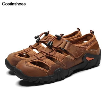 Men Leather Sandalsias Hombre Cuero Full Grain Leather Sport Hollow Shoes Sandles Sandalias Hombre
Men Leather Sandalsias Hombre Cuero Full Grain Leather Sport Hollow Shoes Sandles Sandalias Hombre