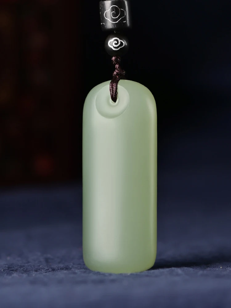 

Natural Xinjiang hetian top brand green jade pendant handcarved lucky jade necklace men necklaces women pendants jade jewelry