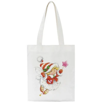 Korean Styles Bag Fashion Canvas Kawaii Christmas Bear That Received A Gift Casual Big Capacity Harajuku Women Fun Shoulder Bags 
Korean Styles Bag Fashion Canvas Kawaii Christmas Bear That Received A Gift Casual Big Capacity Harajuku Women Fun Shoulder Bags