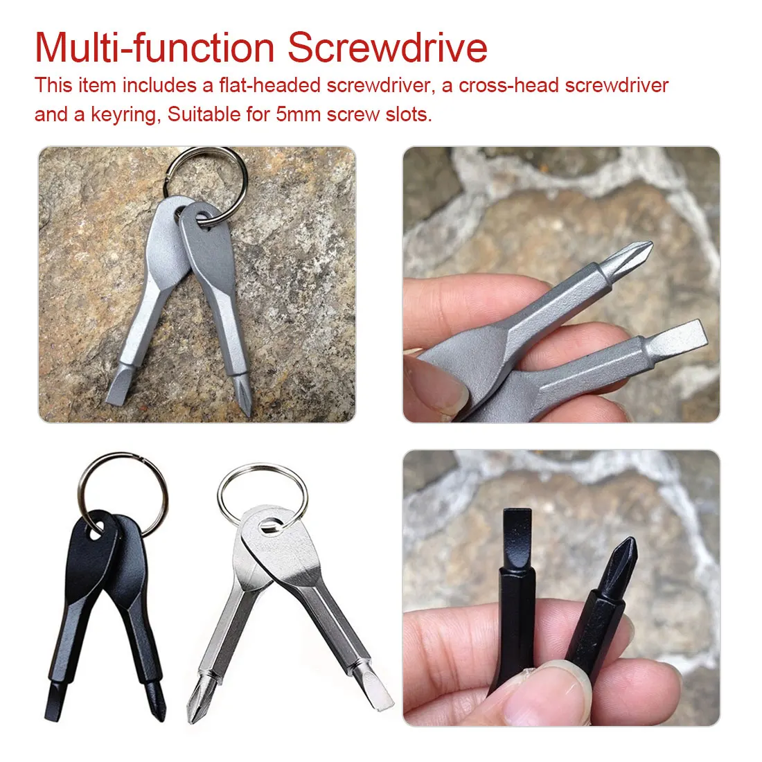 1 Set Screwdrivers Key Shape Precision Cast Steel Mini Keychain Pocket Outdoor Tools Multifunction
1 Set Screwdrivers Key Shape Precision Cast Steel Mini Keychain Pocket Outdoor Tools Multifunction