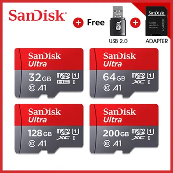 SanDisk Micro SD Card Memory Card 16GB 32GB 64GB 128GB MicroSD Max 80M/s Uitra C10 TF card C4 8G cartao de memoria
SanDisk Micro SD Card Memory Card 16GB 32GB 64GB 128GB MicroSD Max 80M/s Uitra C10 TF card C4 8G cartao de memoria