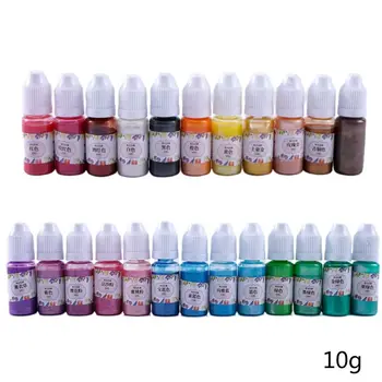 24 Colors Epoxy Pigment UV Resin Coloring Dye Liquid Colorant for DIY Jewelry 83XF
24 Colors Epoxy Pigment UV Resin Coloring Dye Liquid Colorant for DIY Jewelry 83XF