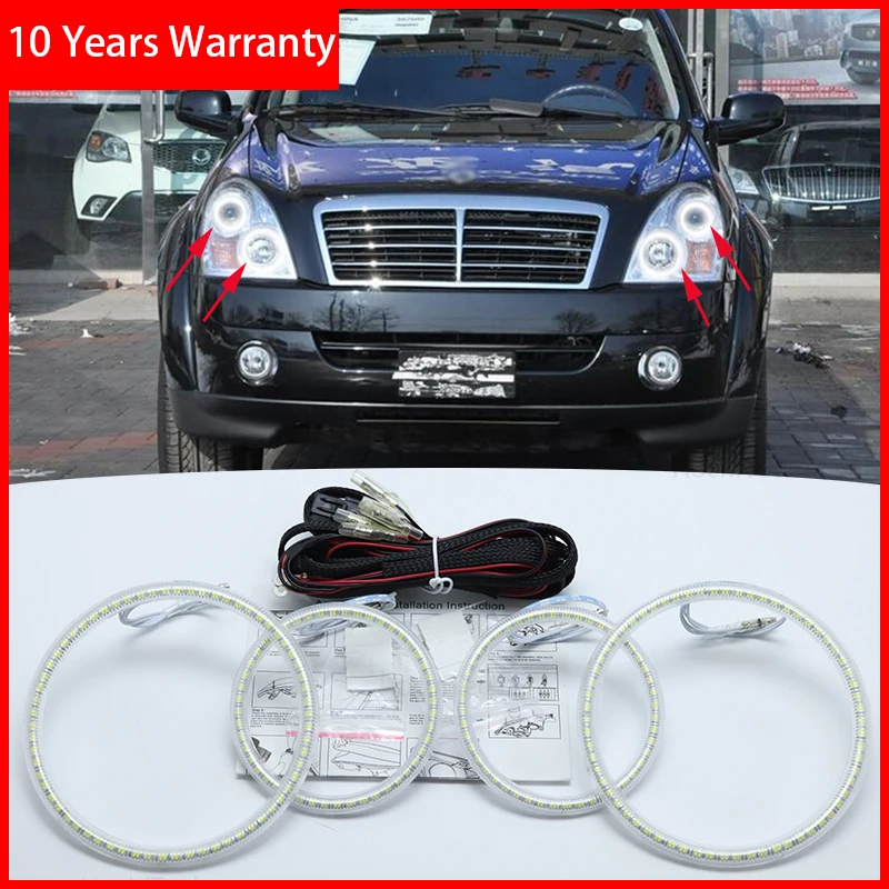 Для Ssangyong Rexton 2006 2007 2008 2009 2010 2011 отличные Ангельские глазки ультра яркие