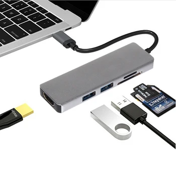 New 5 in 1 Multi USB Type C Hub Hdmi PD Power Delivery Port 2 USB 3.0 Ports Adapter for Macbook Pro Thunderbolt USB C HUB
New 5 in 1 Multi USB Type C Hub Hdmi PD Power Delivery Port 2 USB 3.0 Ports Adapter for Macbook Pro Thunderbolt USB C HUB