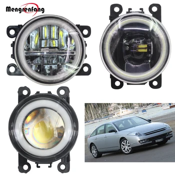 

2 X Car Front Bumper Fog Light LED Halo Ring Angel Eye DRL Daytime Running Light H11 12V For Citroen C6 TD_ Saloon 2005-2015