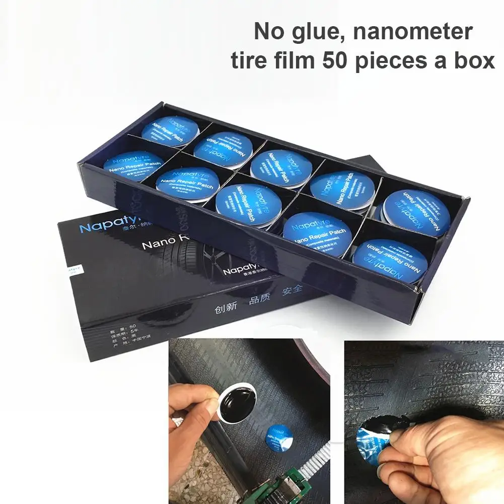 50PCS/Set Fast Self-adhesive Cold Film Car Drying Inner Tube Vacuum Tire Repair Tool Without Glue Patch 
50PCS/Set Fast Self-adhesive Cold Film Car Drying Inner Tube Vacuum Tire Repair Tool Without Glue Patch