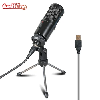 USB Condenser Recording Microphone with Holder Live Cardioid Studio Recording Vocals Voice Over Microphone For Laptop/Windows 
USB Condenser Recording Microphone with Holder Live Cardioid Studio Recording Vocals Voice Over Microphone For Laptop/Windows
