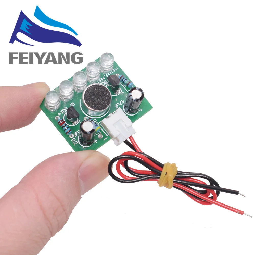 3V-5.5V Sound Control LED Melody Lamp DIY KIT Electronic Production Kits Suite Voltage Control DIY Kit FR-4 A Fiberglass Board
3V-5.5V Sound Control LED Melody Lamp DIY KIT Electronic Production Kits Suite Voltage Control DIY Kit FR-4 A Fiberglass Board