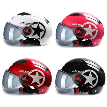 Motorcycle Helmet Scooter Bike Open Face Half Baseball Cap Anti-UV Safety Hard Hat Motocross Helmet Multiple Color Protect 
Motorcycle Helmet Scooter Bike Open Face Half Baseball Cap Anti-UV Safety Hard Hat Motocross Helmet Multiple Color Protect