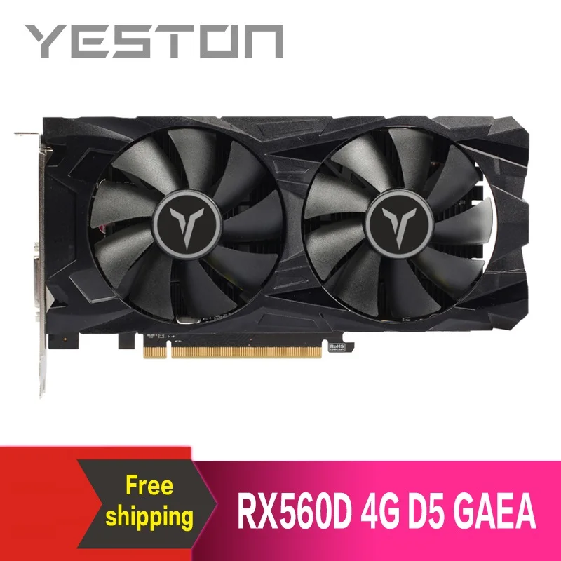 Yeston Radeon RX560D 4GB GDDR5 PCI Express 3.0 DirectX12 video gaming graphics card external graphics card for desktop
Yeston Radeon RX560D 4GB GDDR5 PCI Express 3.0 DirectX12 video gaming graphics card external graphics card for desktop