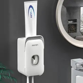 Wall Mounted Automatic Toothpaste Squeezer Dispenser Plastic Dust-proof Toothbrush Holder For Toilet Bathroom Accessories
Wall Mounted Automatic Toothpaste Squeezer Dispenser Plastic Dust-proof Toothbrush Holder For Toilet Bathroom Accessories