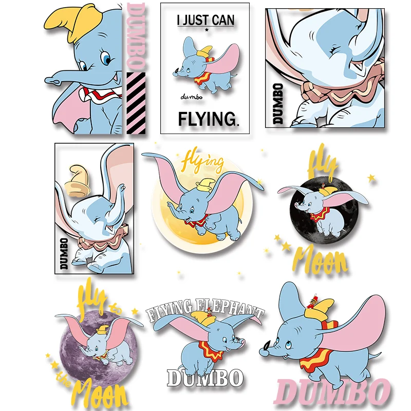 Dumbo Elephant Vinyl Sticker For Clothes Cloth patches Garment Accessories Patches for clothing Iron-on Transfers
Dumbo Elephant Vinyl Sticker For Clothes Cloth patches Garment Accessories Patches for clothing Iron-on Transfers