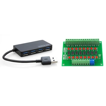 1 Pcs USB 3.0 Hub 4 Port High Speed Slim Compact Expansion Splitter &1 Pcs 8 Way Photoelectric Isolation Module
1 Pcs USB 3.0 Hub 4 Port High Speed Slim Compact Expansion Splitter &1 Pcs 8 Way Photoelectric Isolation Module