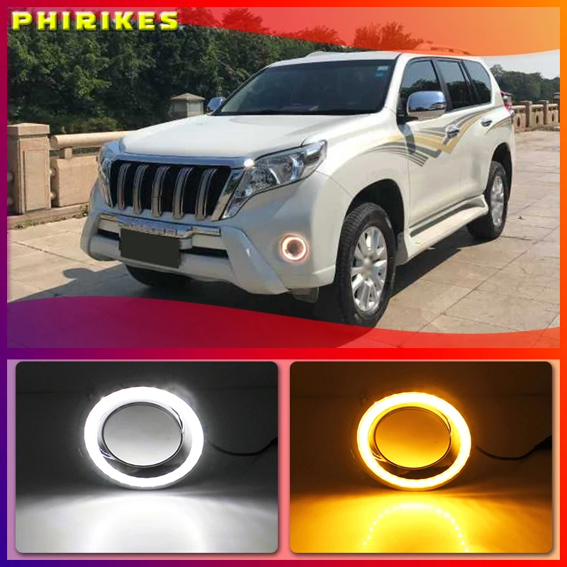 Светодиодный Toyota Land Cruiser 2700/4000 Prado 150 FJ150 LC150 2014 2015 светодиодные дневные ходовые