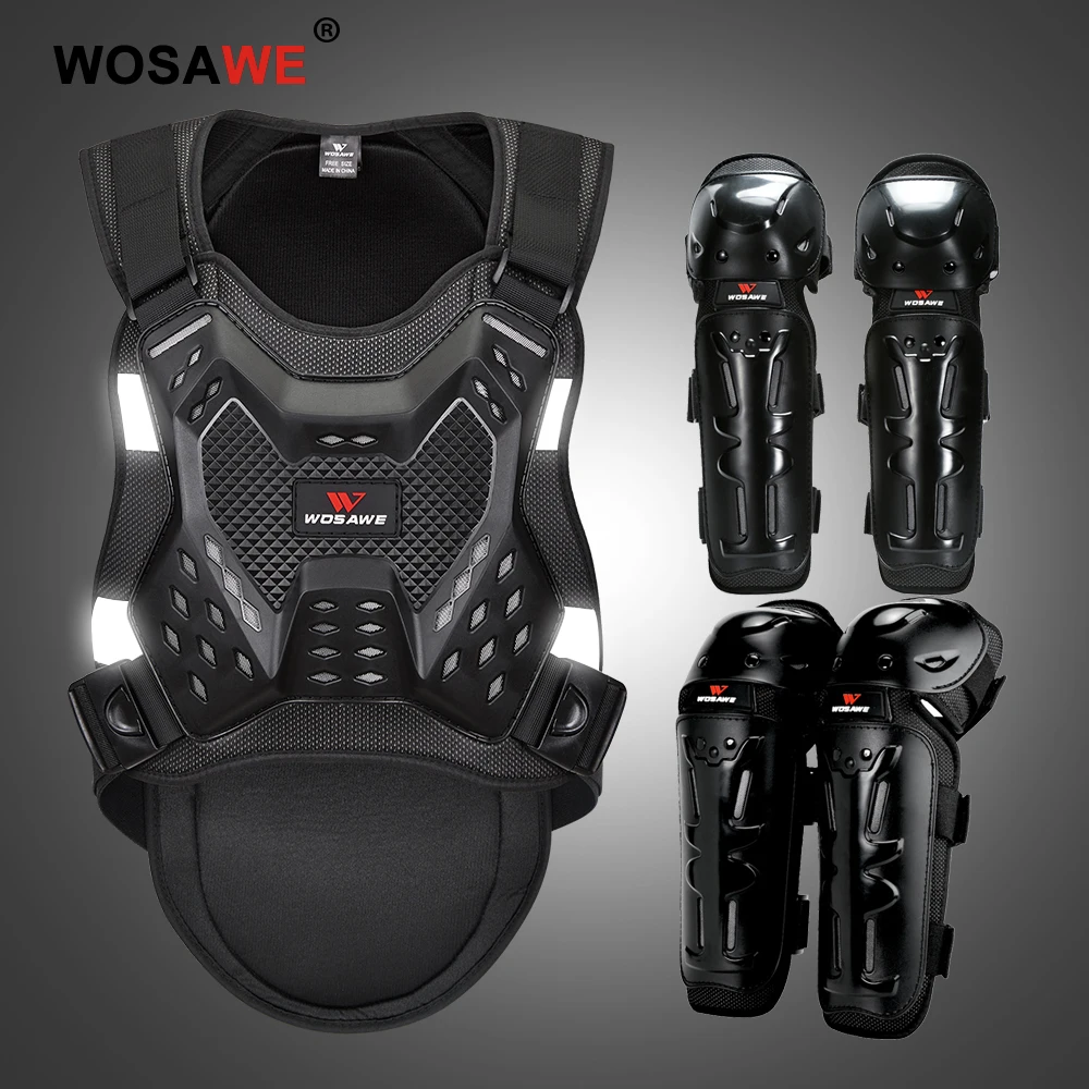 WOSAWE Adult Motocross Protective Gear Set Motorcycle Chest Protector Elbow Knee Pads Guards Racing Dirt Bike
WOSAWE Adult Motocross Protective Gear Set Motorcycle Chest Protector Elbow Knee Pads Guards Racing Dirt Bike