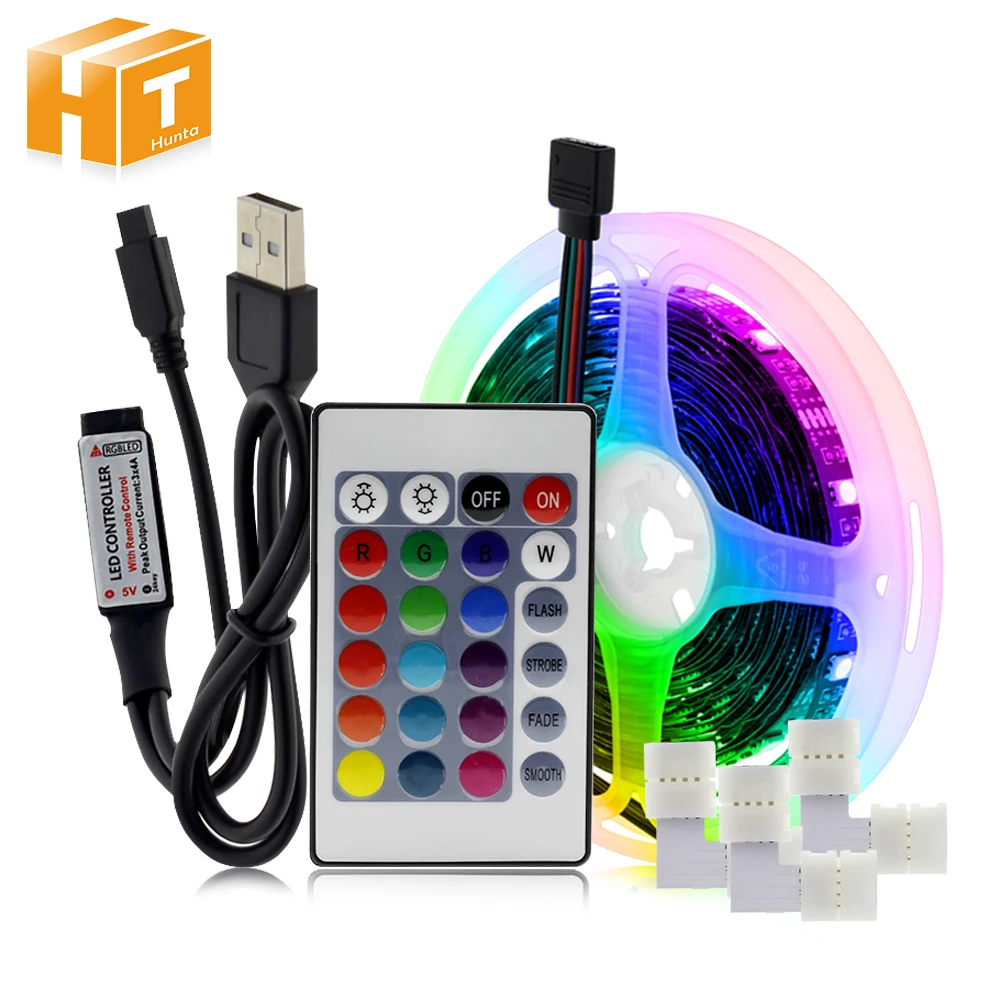DIY RGB Changeable USB LED Strip 5050 Flexible LED Light 2m 3m 5m Bluetooth Control / Music Control LED TV Background Lighting.
DIY RGB Changeable USB LED Strip 5050 Flexible LED Light 2m 3m 5m Bluetooth Control / Music Control LED TV Background Lighting.