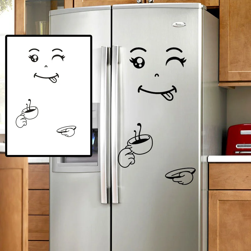 4 Styles Smile Face Wall Sticker Happy Delicious Face Fridge Stickers Yummy for Food Furniture Decoration Art Poster DIY PVC
4 Styles Smile Face Wall Sticker Happy Delicious Face Fridge Stickers Yummy for Food Furniture Decoration Art Poster DIY PVC