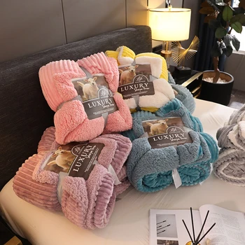 New Arrival Super Soft Fluffy Embossed Sherpa Fleece Blanket Mink Throw Thick Warm Sofa Autumn Winter Blankets On The Bed 
New Arrival Super Soft Fluffy Embossed Sherpa Fleece Blanket Mink Throw Thick Warm Sofa Autumn Winter Blankets On The Bed