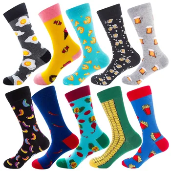 Combed Cotton Men's Happy Cute Funny Socks Brand Quality Corn Egg Beer French fries Cherry Socks Men Drop shipping
Combed Cotton Men's Happy Cute Funny Socks Brand Quality Corn Egg Beer French fries Cherry Socks Men Drop shipping