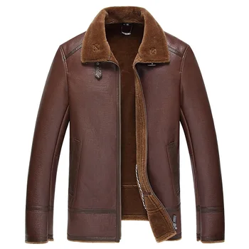 

Wool Coat Winter Jacket Men Sheep Shearling Fur Coats Man Real Leather Jackets Plus Size Jaqueta De Couro 37-1850 YY505