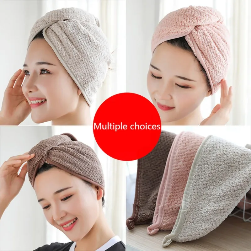 Magic Hair Fast Drying Salon Towel Hat Microfibre Quick Dry Turban For Quick-drying Bath Shower Pool Wrap Super Absorbent Cap 
Magic Hair Fast Drying Salon Towel Hat Microfibre Quick Dry Turban For Quick-drying Bath Shower Pool Wrap Super Absorbent Cap