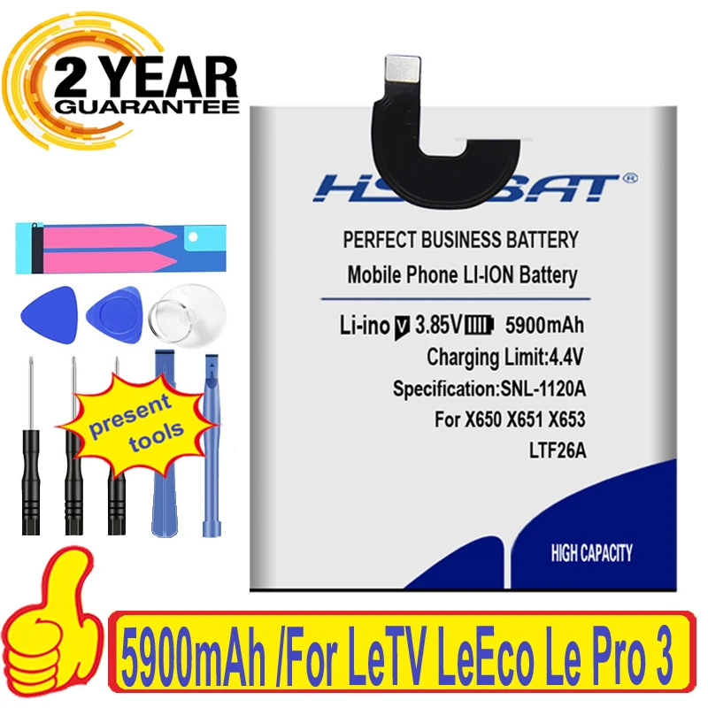 Аккумулятор HSABAT 5900 мАч LTF26A для LeTV LeEco Le Pro 3 AI X650 5 дюйма X651 X653 X656 X658 X659 100%