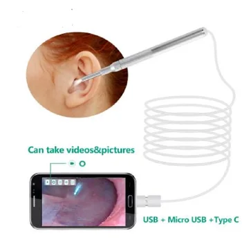 Smaller Lens 480P Mouth Nose Otoscope Inspection Endoscope Borescope Camera Ear Wax Cleaner Ear Picker For OTG Android PC
Smaller Lens 480P Mouth Nose Otoscope Inspection Endoscope Borescope Camera Ear Wax Cleaner Ear Picker For OTG Android PC