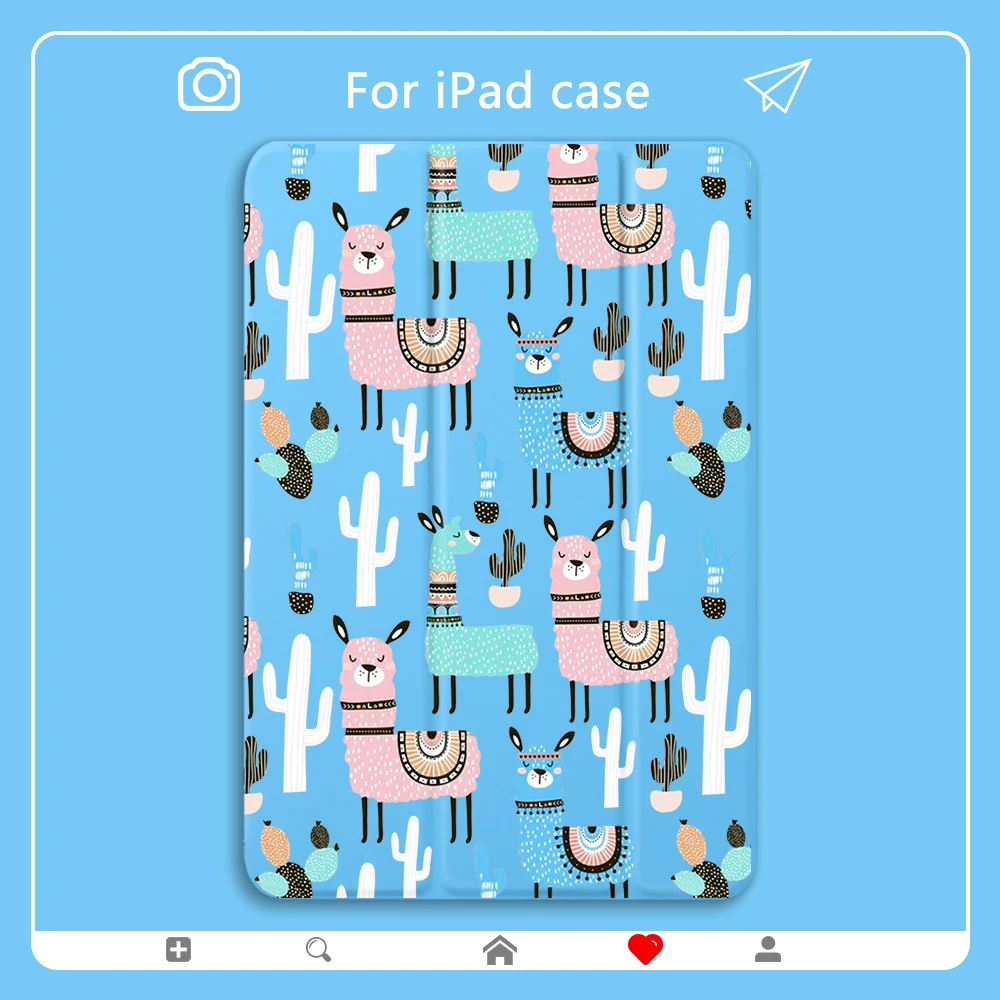 Cute Alpaca Case for iPad Mini 2 3 4 5 PU Leather All Model Cartoon Cover Hard Back Cases For Air 2 3 10.5 11 12.9 inch pro 2020
Cute Alpaca Case for iPad Mini 2 3 4 5 PU Leather All Model Cartoon Cover Hard Back Cases For Air 2 3 10.5 11 12.9 inch pro 2020