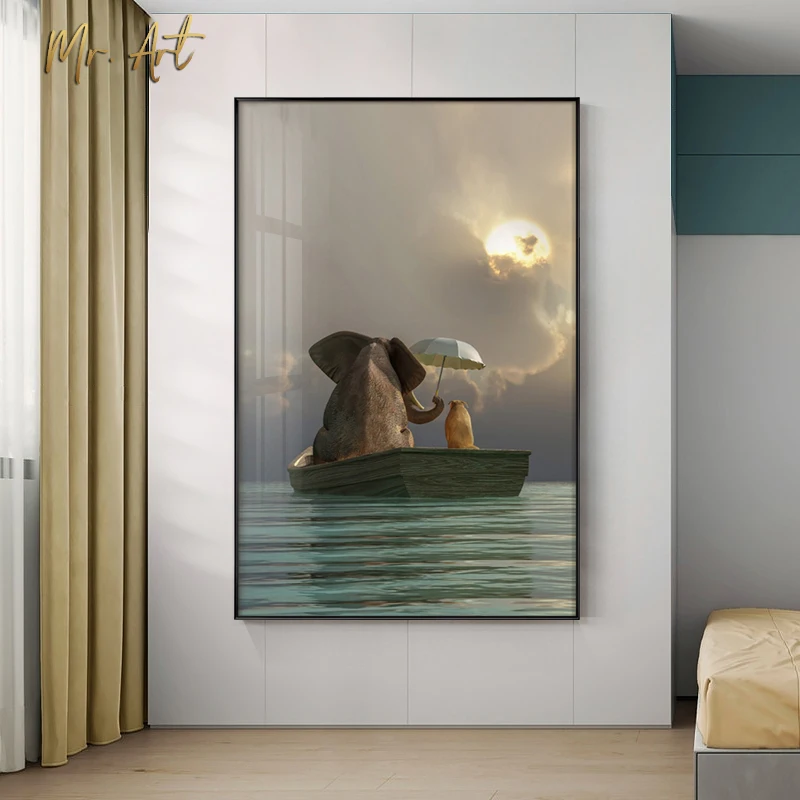 Nordic Cartoon Poster Elephant Watchs The Sunrise Poster Animal Decoration Wall Art Picture Kids Room Canvas Painting Home Decor
Nordic Cartoon Poster Elephant Watchs The Sunrise Poster Animal Decoration Wall Art Picture Kids Room Canvas Painting Home Decor