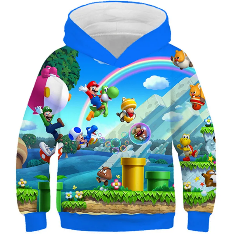 2019 Boys Girls Cartoon Sweatshirt Children 3D Print Letters Super Mario Kart Hoodies Kids Hip Hop Hot Game Hooded Pullover Tops
2019 Boys Girls Cartoon Sweatshirt Children 3D Print Letters Super Mario Kart Hoodies Kids Hip Hop Hot Game Hooded Pullover Tops