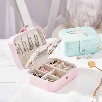 Portable Travel Jewelry Box Organizer Leather Jewellery Ornaments Case Storage
Portable Travel Jewelry Box Organizer Leather Jewellery Ornaments Case Storage