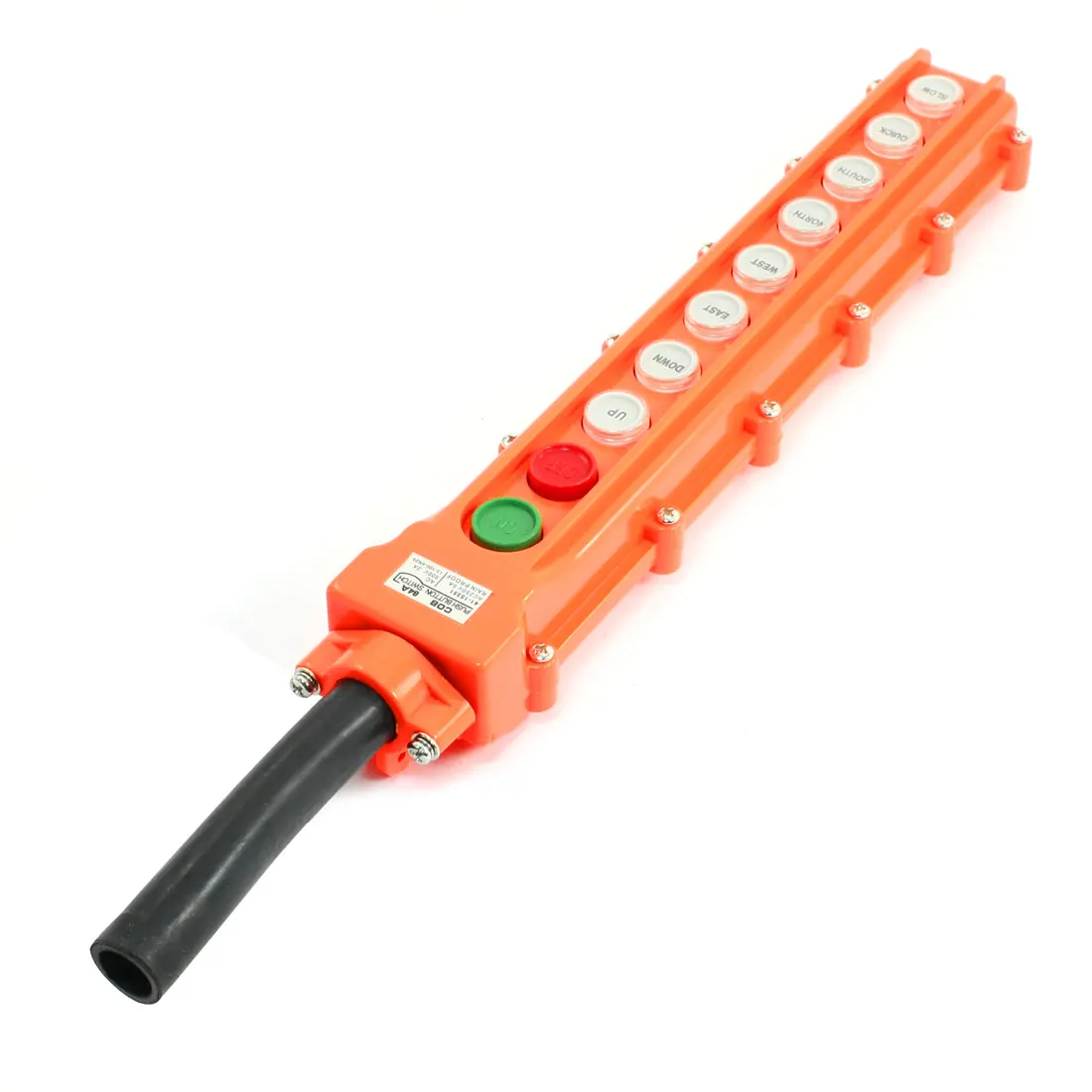 uxcell Hoist Crane Rainproof 6 Directional Pendant Control Station Push Button Switch