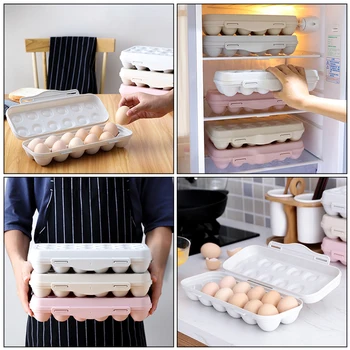 30*11*6.5cm 12-grid Snap-in Type Anti-collision Anti-breaking Eggs Storage Box Case With Lid Kitchen Home Accessories Organizers
30*11*6.5cm 12-grid Snap-in Type Anti-collision Anti-breaking Eggs Storage Box Case With Lid Kitchen Home Accessories Organizers