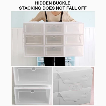 6pcs Children/Women/Men Foldable Clear Plastic Shoe Storage Box Transparent Stackable Foldable Shoe Box Organizers Wholesale 
6pcs Children/Women/Men Foldable Clear Plastic Shoe Storage Box Transparent Stackable Foldable Shoe Box Organizers Wholesale