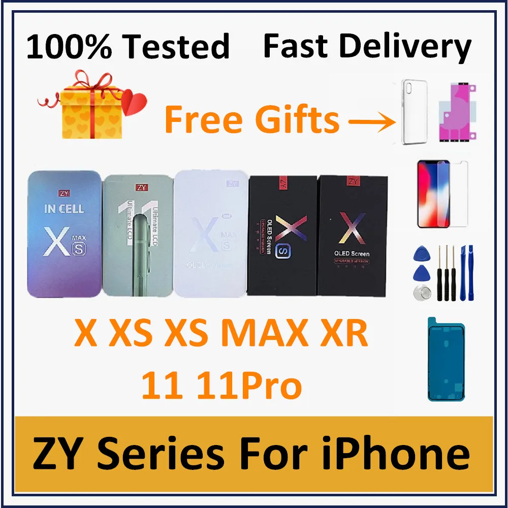 Tested LCD Pantalla For iPhone 11 Screen Incell LCD Display Touch Digitizer Assembly For iPhone 11 Pro OLED Screen Replacement
Tested LCD Pantalla For iPhone 11 Screen Incell LCD Display Touch Digitizer Assembly For iPhone 11 Pro OLED Screen Replacement