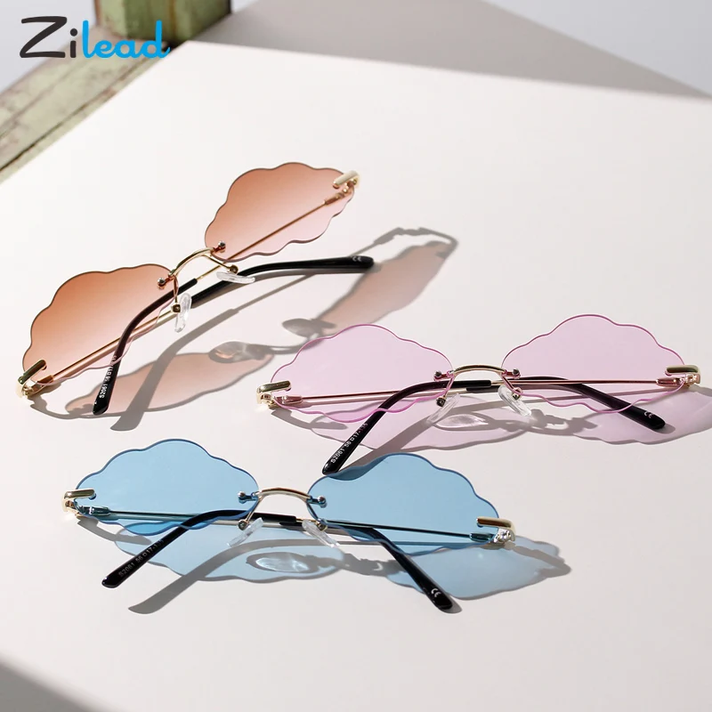 Zilead UV400 Rimless Sunglasses Cloud Shape Frame Candy Color Summer Fashion Modelling Men Women AC Lens Personality Sunglasses
Zilead UV400 Rimless Sunglasses Cloud Shape Frame Candy Color Summer Fashion Modelling Men Women AC Lens Personality Sunglasses