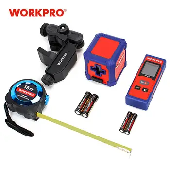 WORKPRO 3PC Measure Tool Set 20M Laser Rangefinder Cross Link Laser Level 16FT/5M Tape
WORKPRO 3PC Measure Tool Set 20M Laser Rangefinder Cross Link Laser Level 16FT/5M Tape