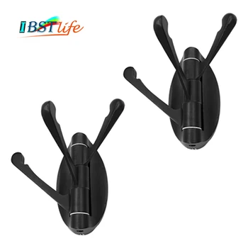 2PCS Black Heavy Duty Wall Mounted Towel Coat Rotation 3Hooks Foldable Bath Towel Coat Hat cap Hanger Bathroom Accessories
2PCS Black Heavy Duty Wall Mounted Towel Coat Rotation 3Hooks Foldable Bath Towel Coat Hat cap Hanger Bathroom Accessories