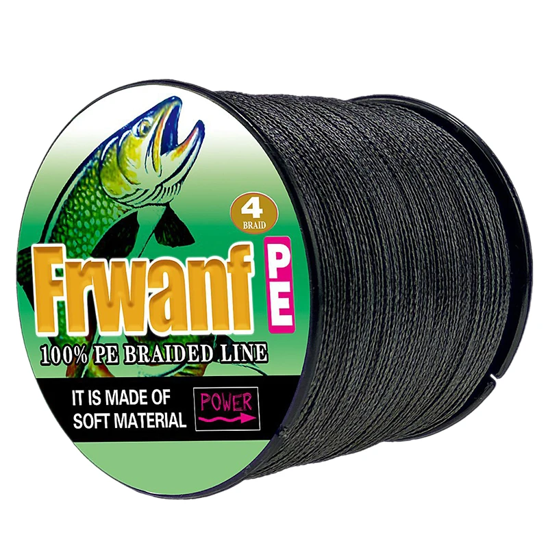 

Frwanf 4 Strand 100M PE Braided Fishing Line 4 Strand Super Strong Multifilament Thread For Fishing Carp 100LB