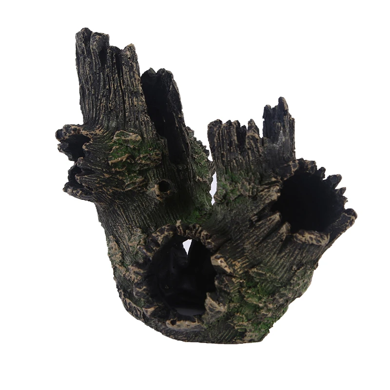 4 Aquarium Decoration Water Grass Landscaping Resin Skull Reptile Toy Evasion House Hidden Room Pet Gardening Fish Tank Decoration