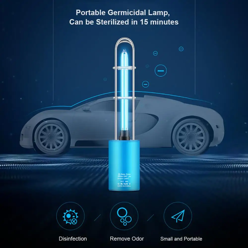 Home Ultraviolet Rechargeable UV Light Sterilizer Germicidal Lamp Light Ozone Generator Deodor Tube Kill Mite Eliminator
Home Ultraviolet Rechargeable UV Light Sterilizer Germicidal Lamp Light Ozone Generator Deodor Tube Kill Mite Eliminator