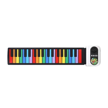 Portable 37-Key Roll-Up Piano Silicon Electronic Keyboard Colorful Keys Built-in Speaker Musical Toy for Children Kids
Portable 37-Key Roll-Up Piano Silicon Electronic Keyboard Colorful Keys Built-in Speaker Musical Toy for Children Kids